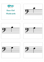 Bass Clef Note Naming Cards