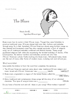 Blues Introduction Reed _ Write Worksheet